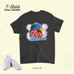 4th of July American Bald Eagle Red White Blue American Flag Unisex Standard T-Shirt