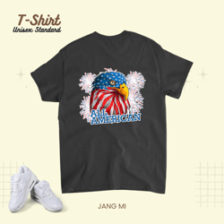 4th of july american bald eagle red white blue american flag unisex standard t-shirt