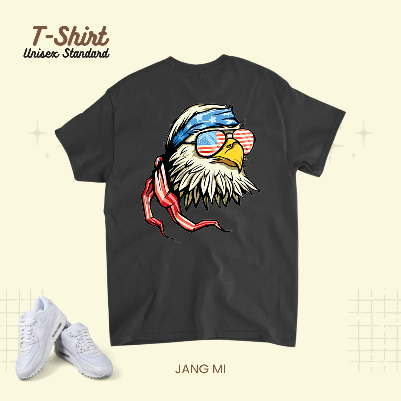4th of July Bald Eagle American Flag USA Merica.png