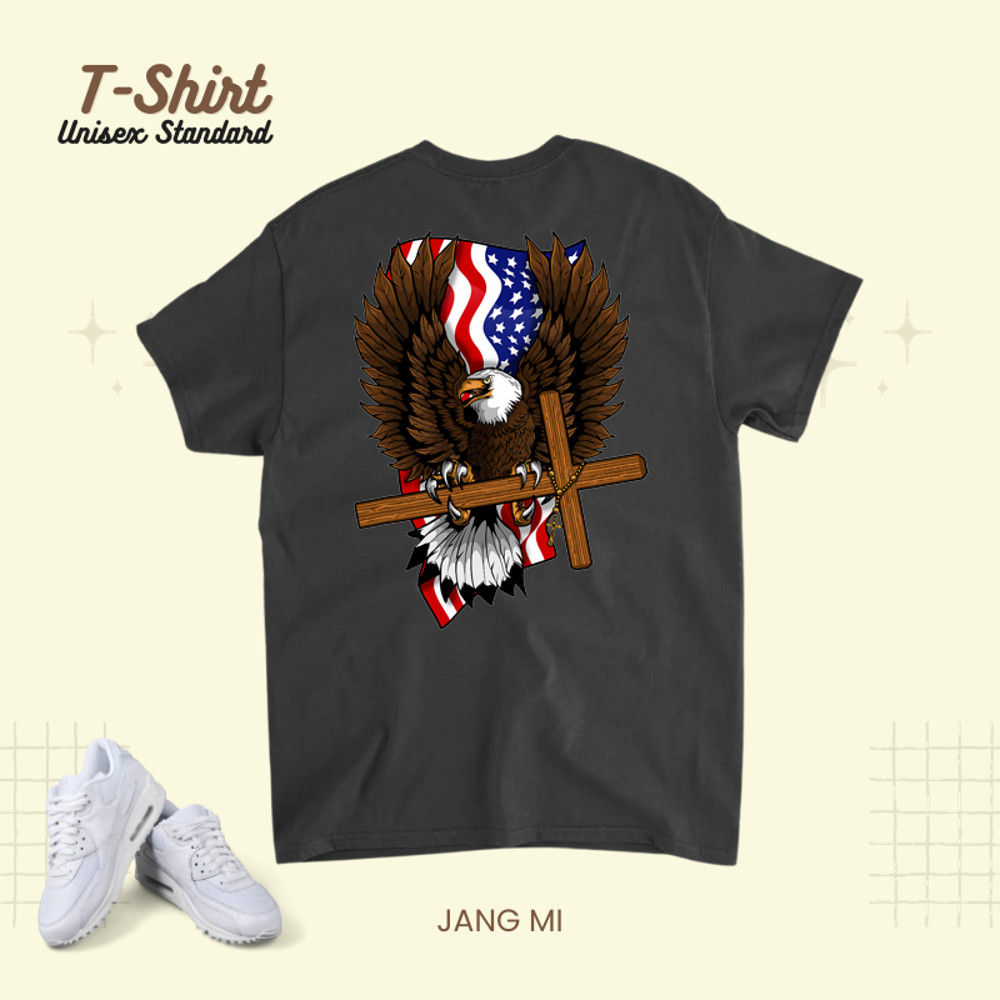 4th of July Bald Eagle USA American Flag Christian Faith.png