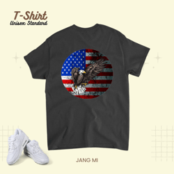 4th of july patriotic american flag freedom fly high eagle unisex standard t-shirt