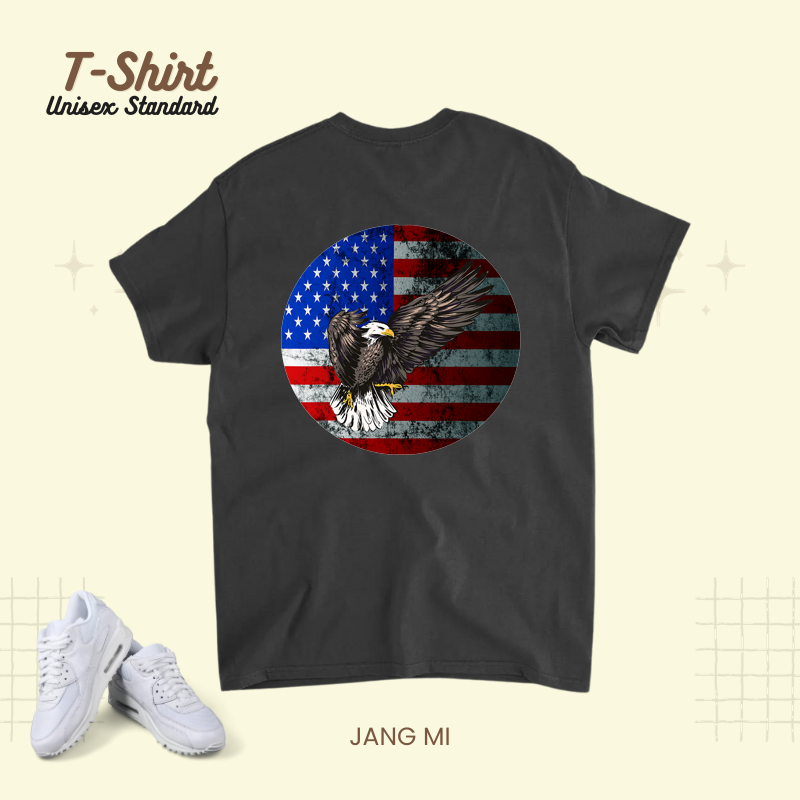 4th Of July Patriotic American Flag Freedom Fly High Eagle.png