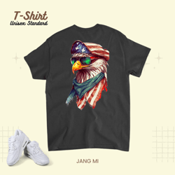 4th of july patriotic eagle usa american flag unisex standard t-shirt