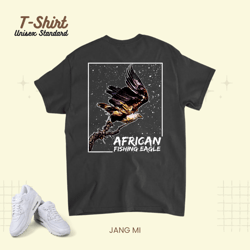 african fishing eagle in zimbabwe zambia malawi namibia bird unisex standard t-shirt
