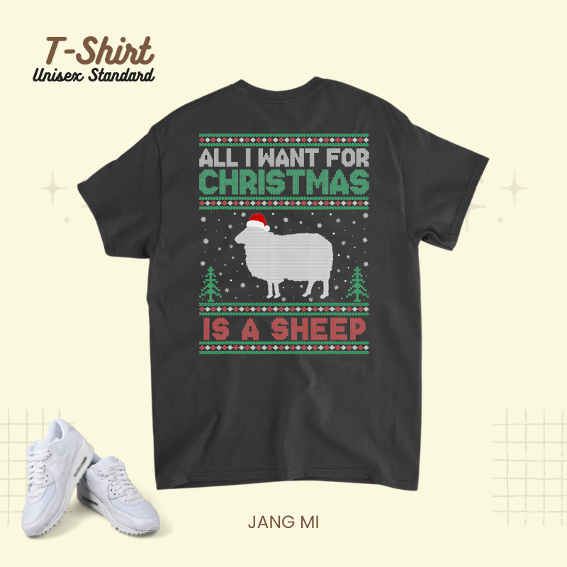 All I Want for Xmas is a Sheep Ugly Christmas Sweater.png