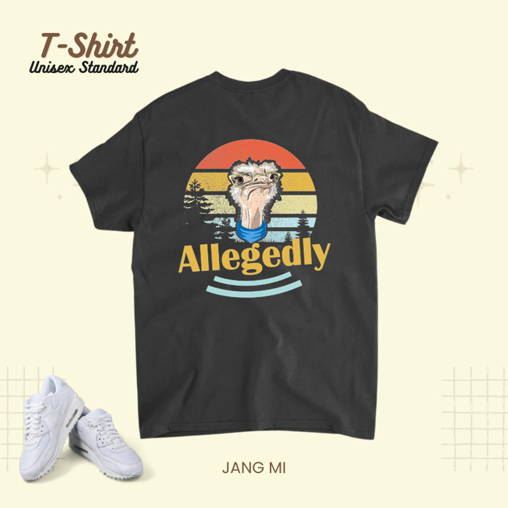 Allegedly Lawyer Funny Ostrich for men or woman 211.png