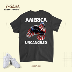 america uncanceled patriotic eagle, t-shirt, unisex standard t-shirt