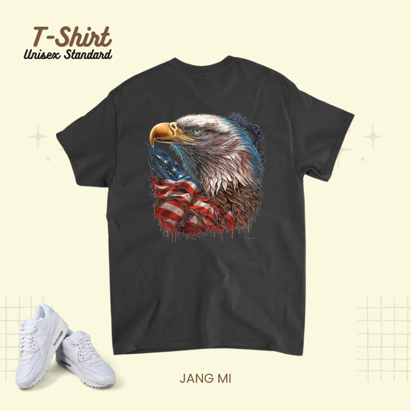American Bald Eagle Eyes USA Flag Patriotic.png