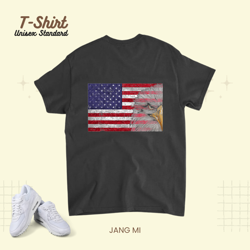 american flag eagle sketch 4th of july us citizen pride .png