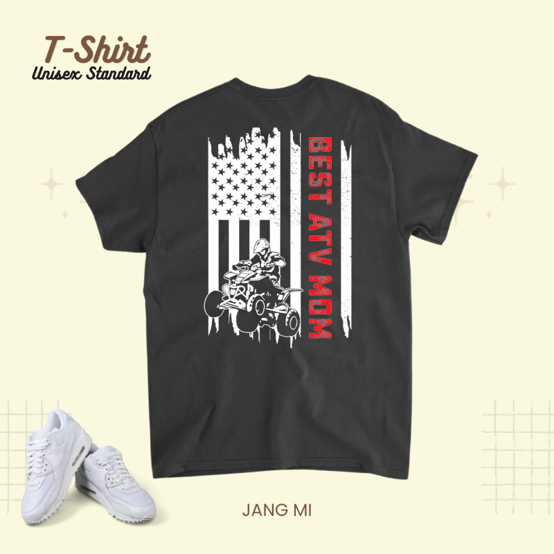 American Flag Four Wheeler ATV Mom Mudding Quad Bike Racing.png