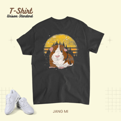 Animal Lover Pet Owner Rodent Retro Guinea Pig, T-Shirt, Unisex Standard T-Shirt