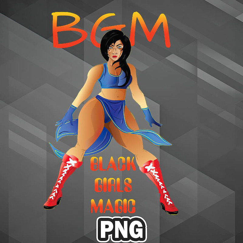 AFC1107231337112-African PNG Black Anime Girls Magic PNG For Sublimation Print.jpg