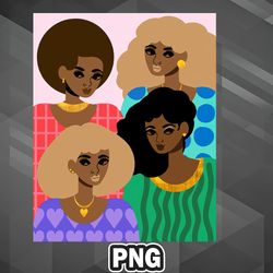 African PNG Family Portrait PNG For Sublimation Print