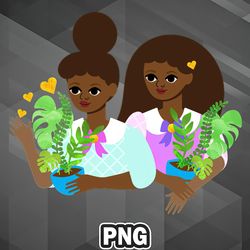 African PNG Mary And Merry PNG For Sublimation Print