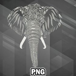 African PNG African Elephant PNG For Sublimation Print