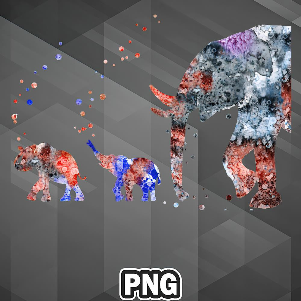 AFC1107231337412-African PNG Mom And Babies Elephant PNG For Sublimation Print.jpg