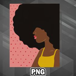 African PNG Black Girl Art PNG For Sublimation Print