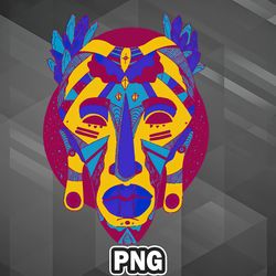 African PNG Triad African Mask 1 PNG For Sublimation Print