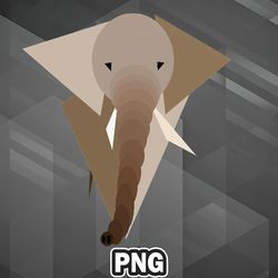 African PNG Geometric Elephant PNG For Sublimation Print