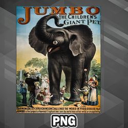 African PNG Vintage Circus Advertisement PNG For Sublimation Print