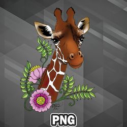 African PNG Giraffe PNG For Sublimation Print