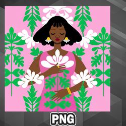 African PNG Nouveau Pink PNG For Sublimation Print
