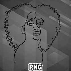 African PNG Abstract Black Women PNG For Sublimation Print