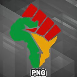 African PNG Black Power Fist PNG For Sublimation Print