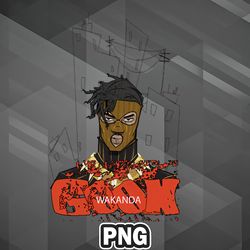 African PNG Wakanda Goon PNG For Sublimation Print