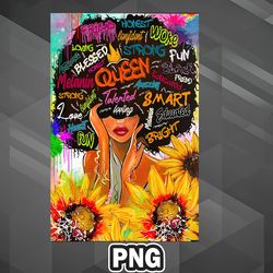 African PNG Black Queen Decoration PNG For Sublimation Print