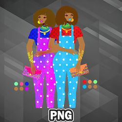 African PNG Overalls PNG For Sublimation Print