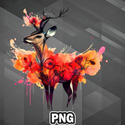 African PNG Graceful Impala PNG For Sublimation Print