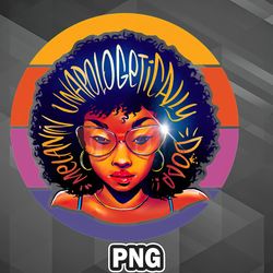 African PNG Black Woman Afro Girl PNG For Sublimation Print