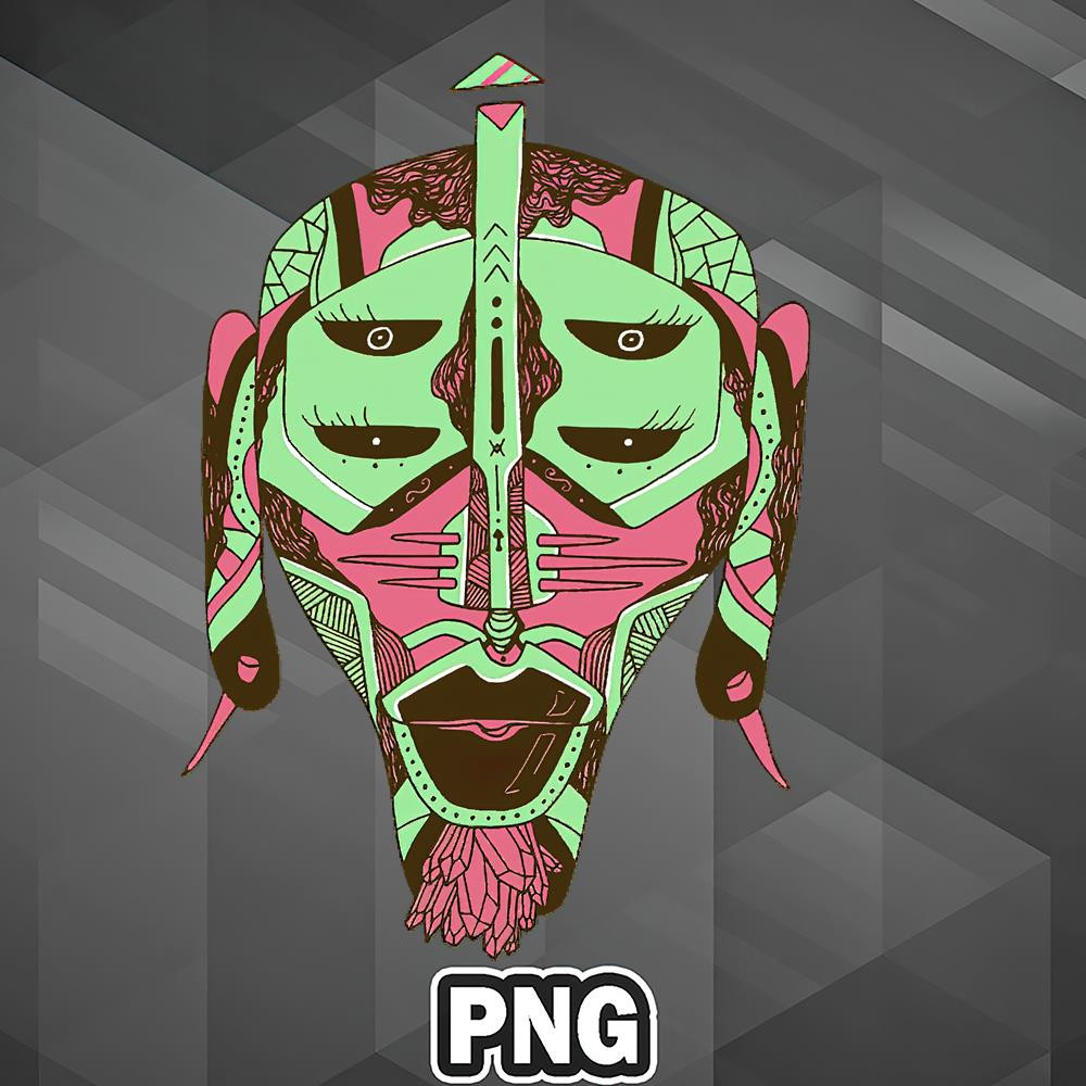 AFC1107231337458-African PNG Pink Mint African Mask No 11 PNG For Sublimation Print.jpg