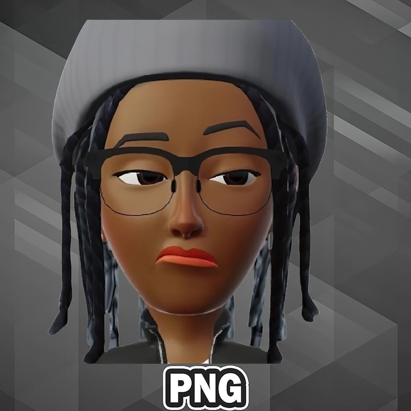 AFC1107231337186-African PNG Bored Girl Look Vector Art PNG For Sublimation Print.jpg