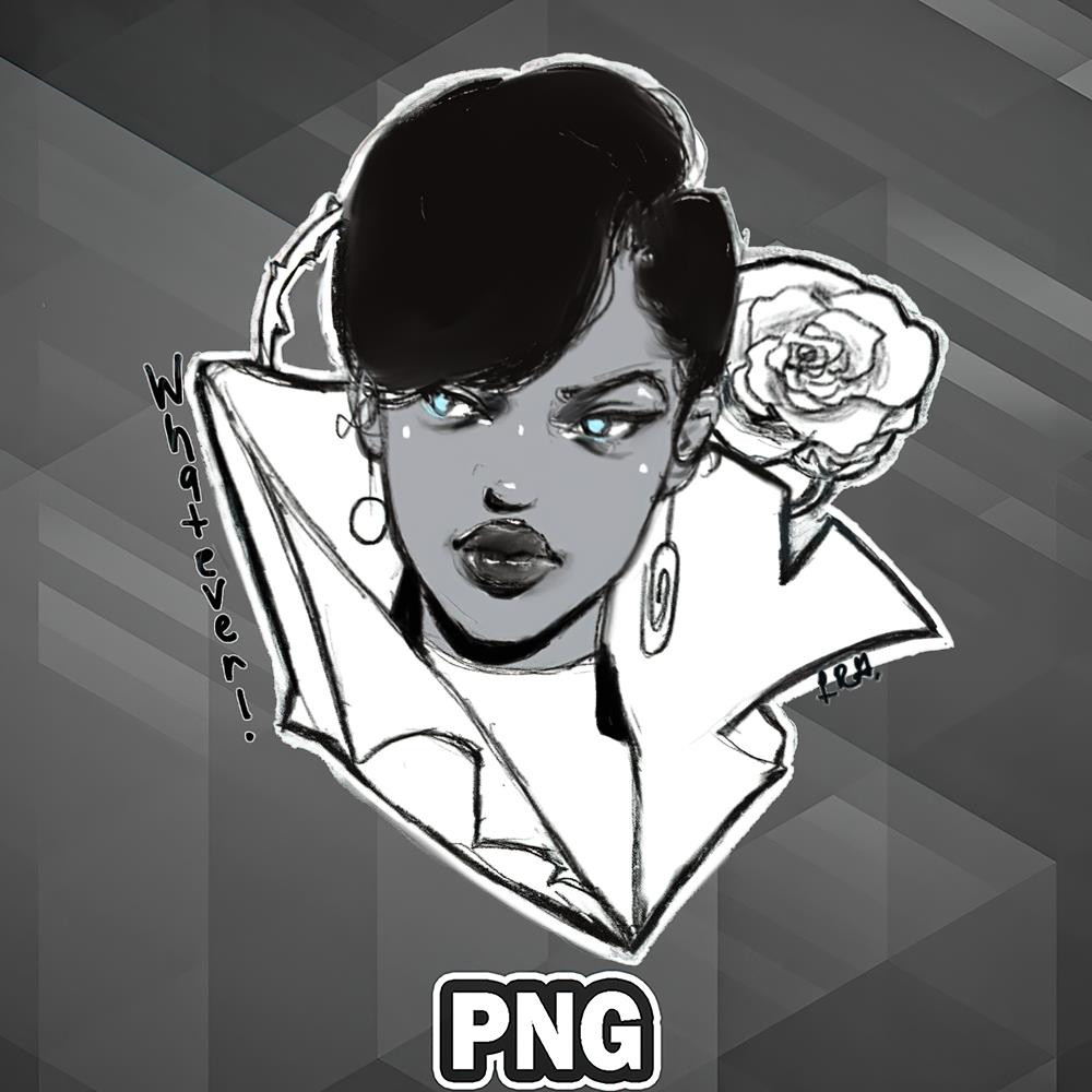 AFC1107231337490-African PNG Rose Thorns And Girl PNG For Sublimation Print.jpg