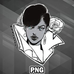 african png rose thorns and girl png for sublimation print