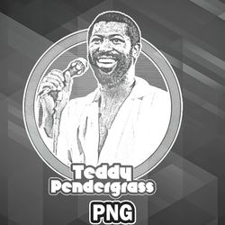 African PNG Teddy Pendergrass 80s Retro Soul Fan Design PNG For Sublimation Print Trending For Craft
