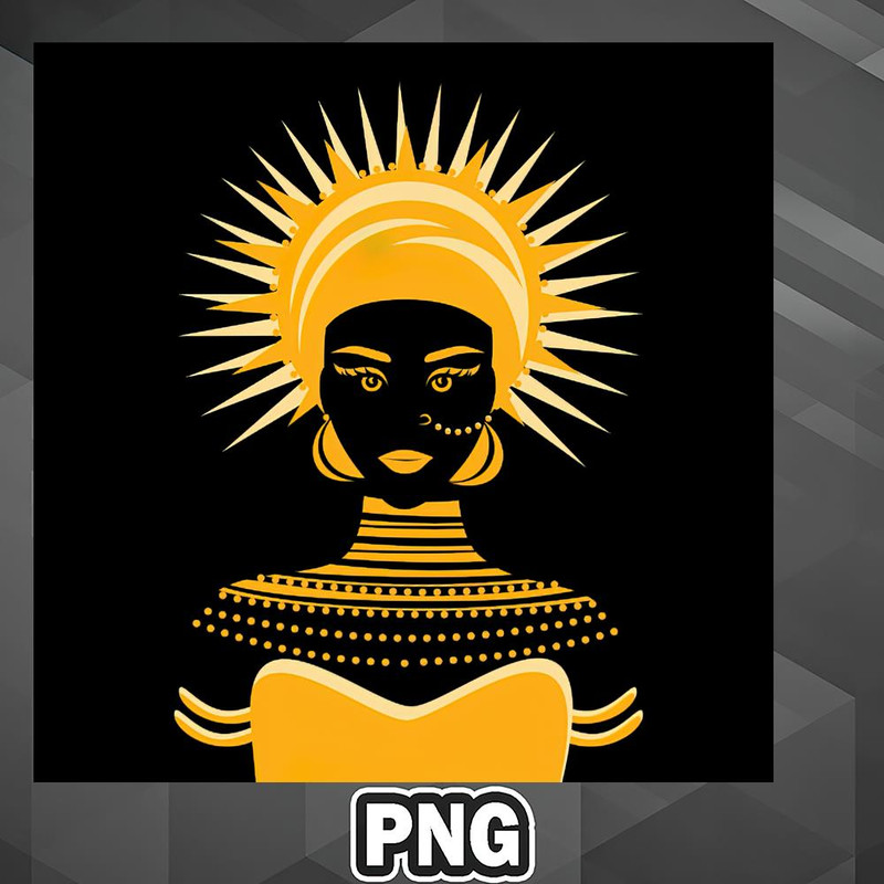 AHT1107231335106-African PNG African Traditional Women Gold Portrait Art PNG For Sublimation Print.jpg