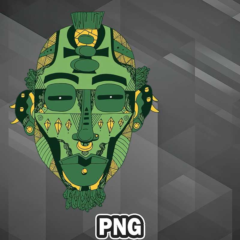 AHT1107231335557-African PNG Forrest Green African Mask 5 PNG For Sublimation Print.jpg