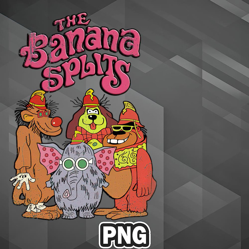 AHT1107231335448-African PNG Distressed Vintage Style Banana Splits PNG For Sublimation Print.jpg
