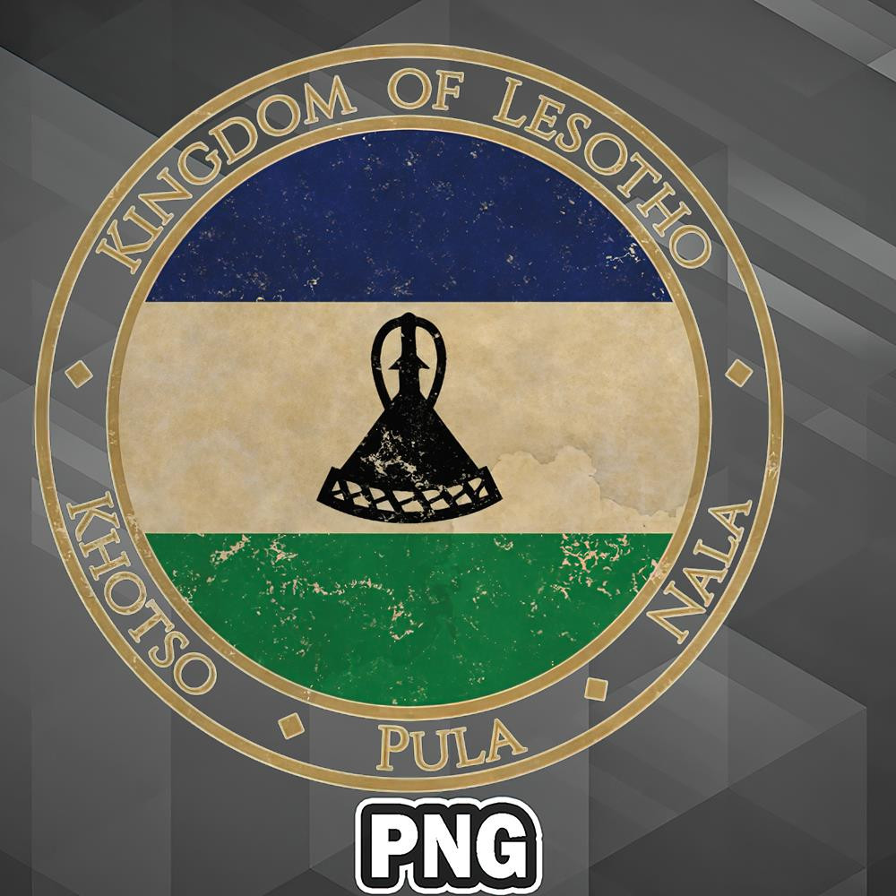 AHT1107231335886-African PNG Vintage Kingdom of Lesotho Africa African Flag PNG For Sublimation Print.jpg