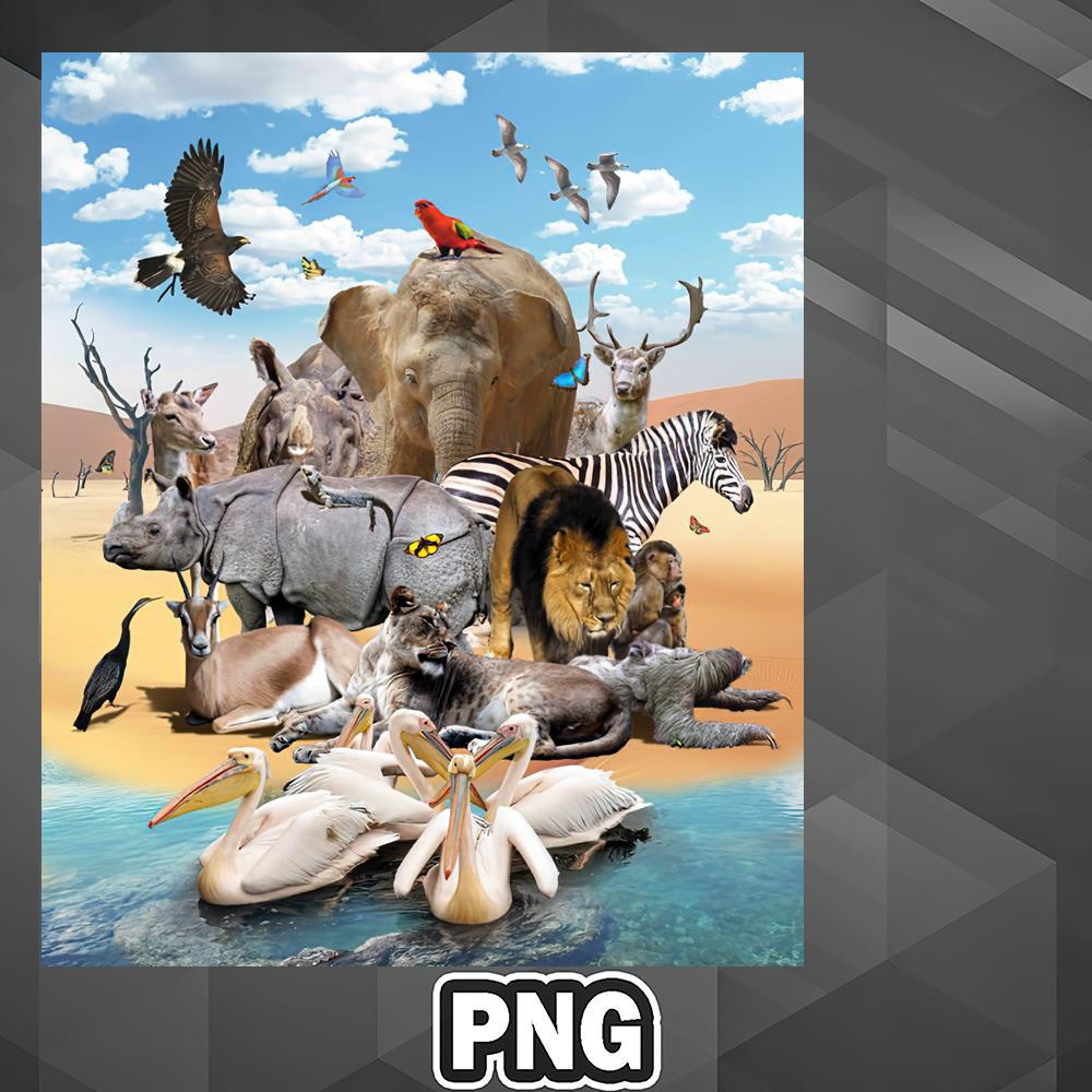 FRI1107231313426-African PNG Desert African Animal Animals Group Scene PNG For Sublimation Print.jpg