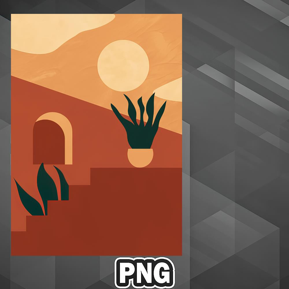 SHD110723131621-African PNG Boho Terracotta Artwork Print Desert Home PNG For Sublimation Print.jpg