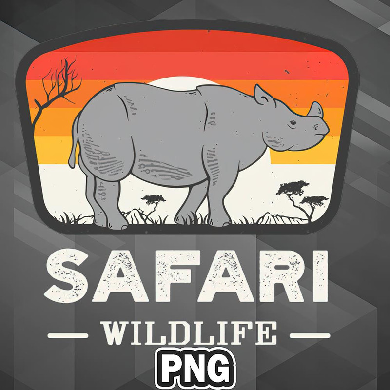 SEG1107231321121-African PNG Safari Wildlife Rhinoceros Animal Lover PNG For Sublimation Print.jpg
