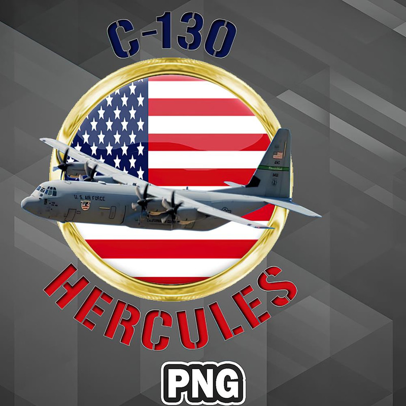 VT0607230739204-Army PNG C-130 Hercules USA PNG For Sublimation Print.jpg