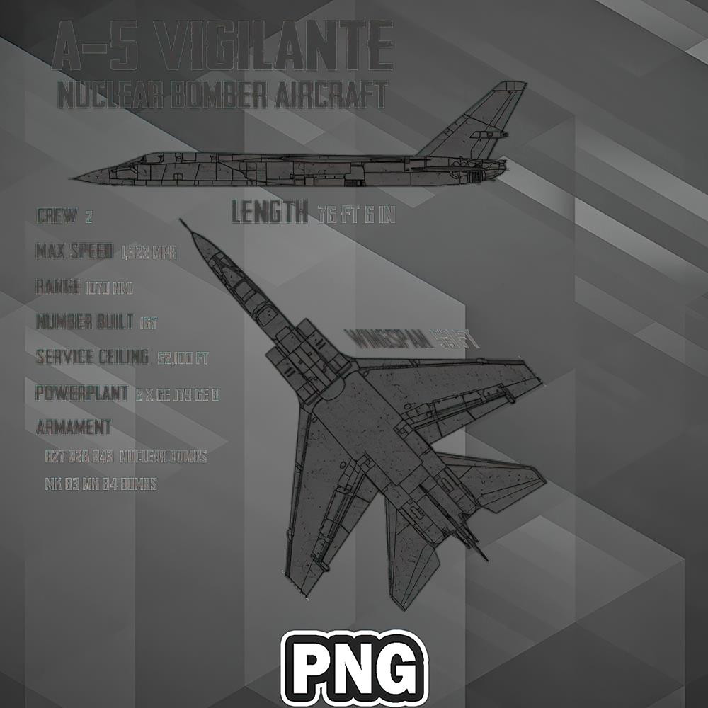 VT0607230739538-Army PNG North American A-5 Vigilante PNG For Sublimation Print.jpg