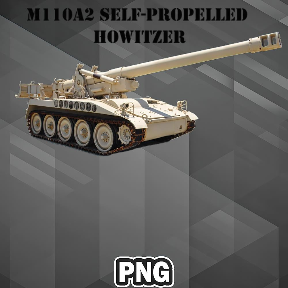 VT0607230739482-Army PNG M110A2 Self-propelled 8-inch Howitzer PNG For Sublimation Print.jpg