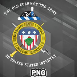 Army PNG 3d US Infantry Regiment The Old Guard unofficial crest PNG For Sublimation Print Best For Decor