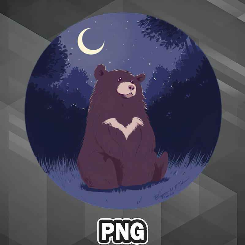 AS1007231309554-Asian PNG Night - Moon Bear Circle Animal PNG For Sublimation Print.jpg